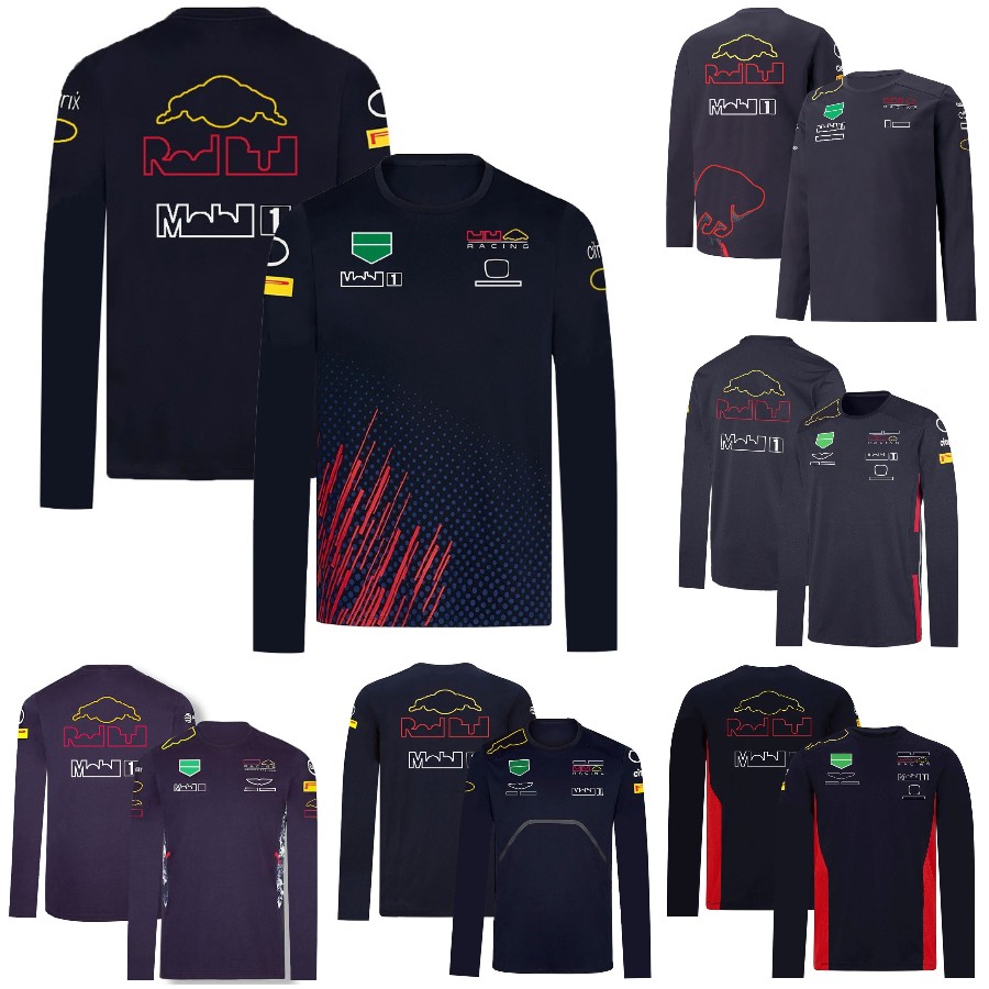 

2022 F1 T-Shirt Formula 1 Racing Jersey Spring Autumn Men's Quick Dry Car Logo T-Shirts Team Uniform Workwear Long Sleeve T Shirt