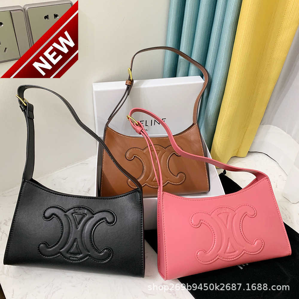 

Women's Designer Bags 2023 New Triumphal Arch Armpit Magic Stick Single Shoulder Hand Women's Small Square Real Leather Factory Direct Sales, Black7