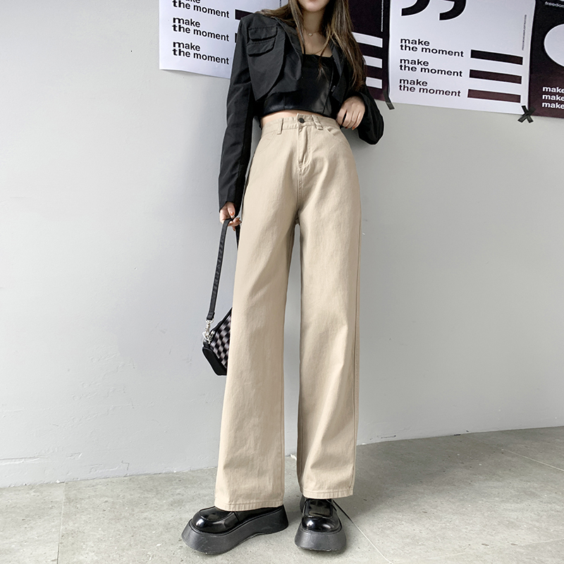 

Women s Jeans ZOENOVA Straight Leg For Women High Waist Trend Denim Pants Mom Jean Baggy Casual Comfort Trousers Oversize 221206, Dark blue