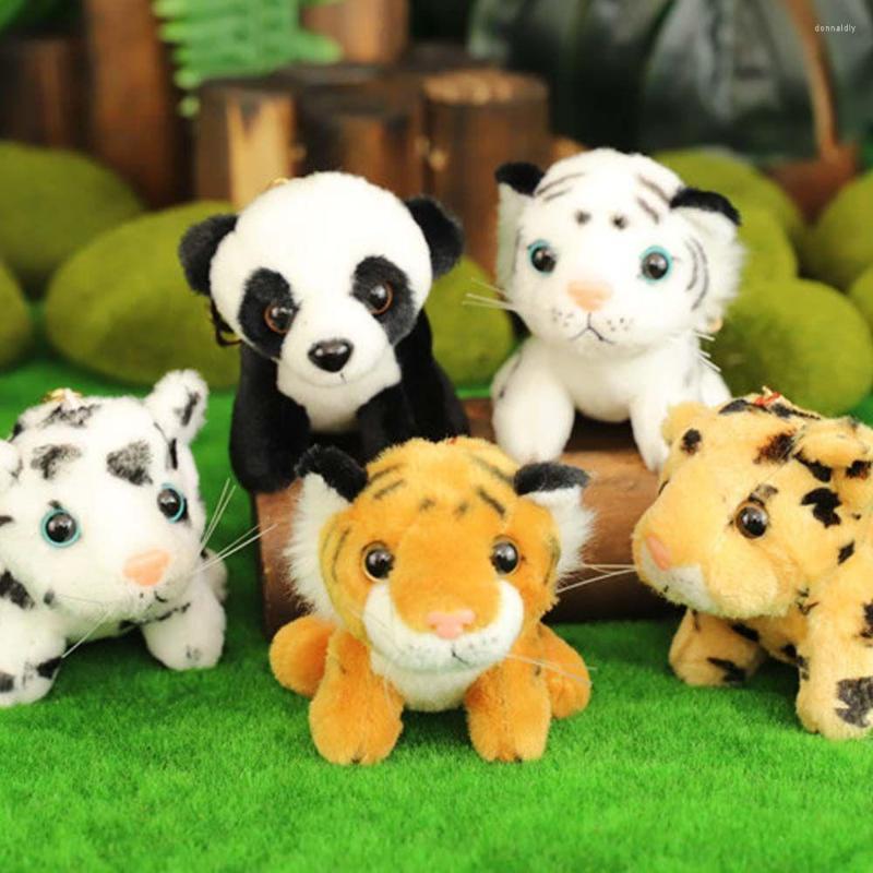 

Keychains Lovely Baby Tiger Keychain Plush Pendant Cute Key Chain For Zero Wallet White Doll Puppet Bag Hanging Decoration Keyring