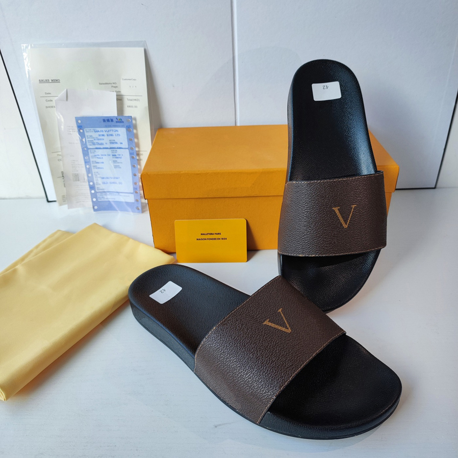 Fashion Designer Sandals Luxury Slippers Brand Slides Genuine Leather Flip Flops Women Shoes Sneakers Trainer Boots Dustbag by dq01 001