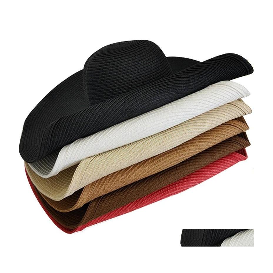 

Wide Brim Hats Bucket Hats Summer Solid Color St Hat Women Big Wide Brim Beach Hats Travel Foldable Sun Sunsn Uv Protection Panama Dhaqz, 12