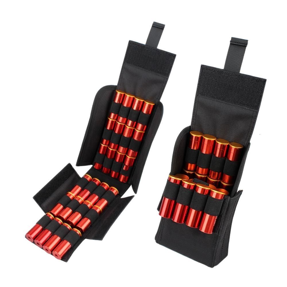 

Outdoor Bags Kosibate Tactical 25 Round Ammo Shell Pouch 12 Gauge Molle Magazine Bags Gun Bullet Holder Cartridge Pouch Hunting Accessories 221207, Black