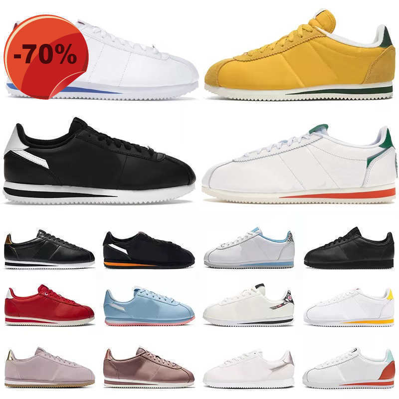 

Casual Shoes Mens Trainers Sports Sneakers Black White Bronze Psychic Blue Pale Ivory Metallic Gold Light Bone Aqua Cortez Men Women Sneaker, Color#6