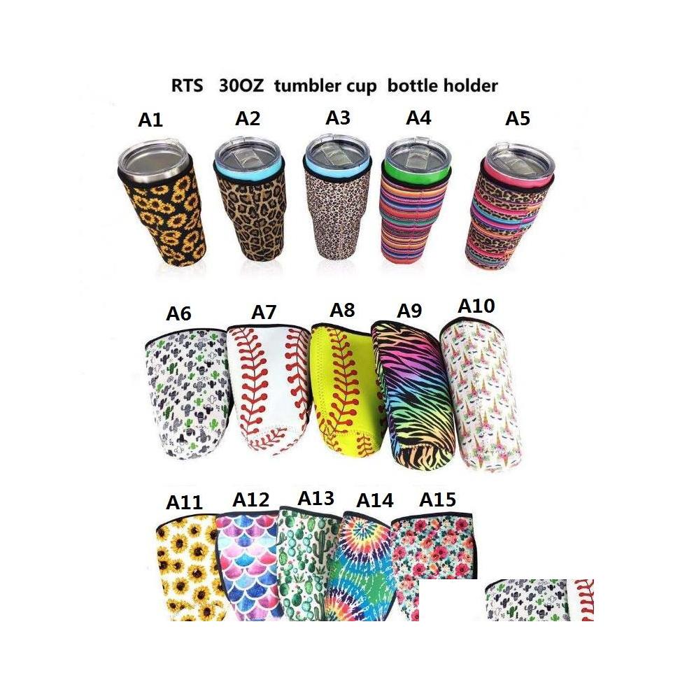 

Other Fashion Accessories 15 Style Reusable Customizable 30Oz Tumbler Holder Er Bags Iced Coffee Cup Sleeve Neoprene Insated Sleeves Dhdy2