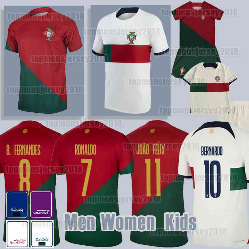 

Portugal soccer jerseys 11 JOAO FELIX Portuguese 2022 Bruno 8 B. FERNANDES DIOGO J. Portuguesa 22 23 Football shirt BERNARDO Portugieser R.NEVES OTAVIO CANCELO G.GUEDES, Men (pu tao ya)+patch