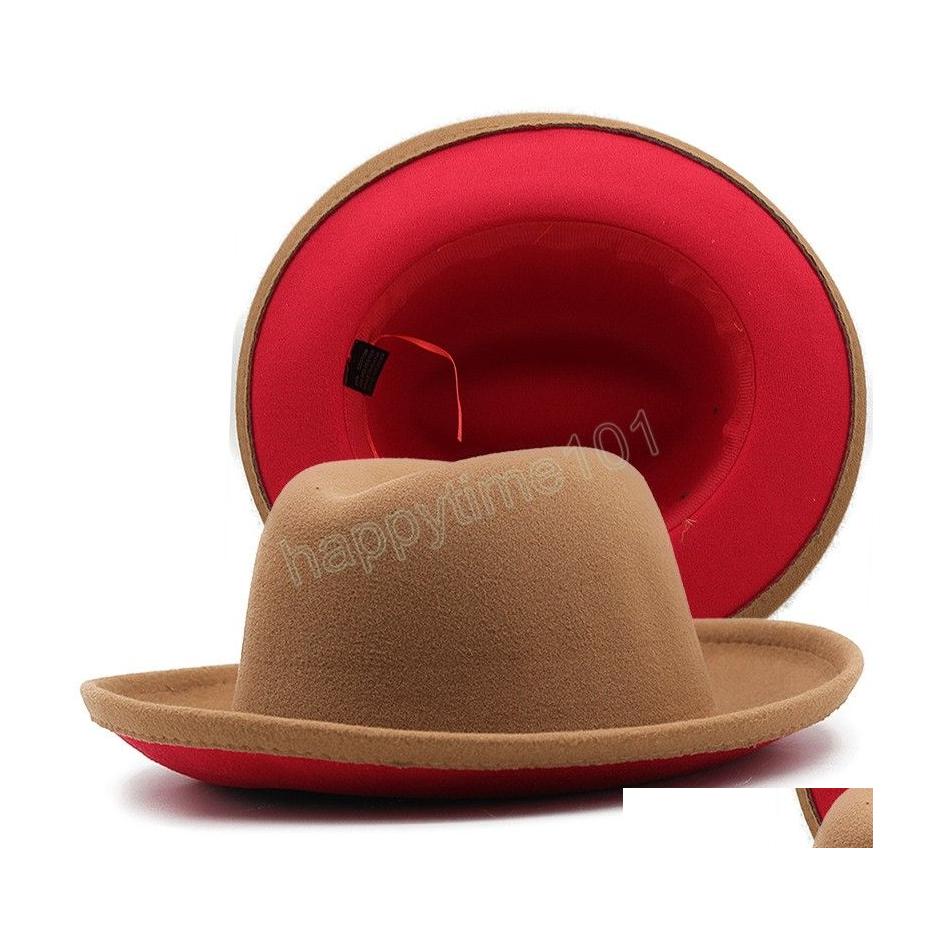 

Wide Brim Hats Bucket Hats Vintage Men Wool Felt Fedora Hat Fashionwork Church Jazz Hats Panama Gentlemen Gangsters Caps Drop Deli Dhnz1