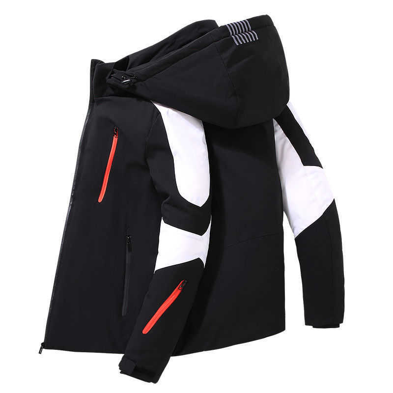 

Designer winter coat 2021 new thickened down jacket men's parka windproof warm lady, White