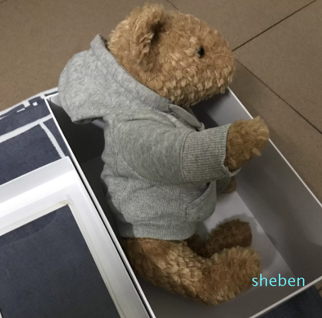 

Bear Plush Toy Stuffed Animals Playmate Soothing Doll Kids Toys with gift box