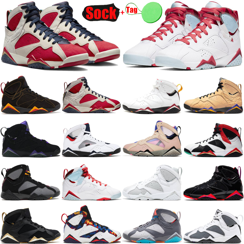

Trophy Room 7 7s mens womens basketball shoes jumpman shoe Afrobeats Citrus Sapphire Cardinal Flint Bordeaux Hare men trainers sneakers, #21 hot lava