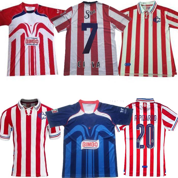 

1996 1997 Chivas de Guadalajara Soccer Jerseys RAMON RAMIREZ RETRO BRAVO JHERNANDEZ CHICHARITO Home away Football Shirt Uniforms Camiseta Futbol, Green