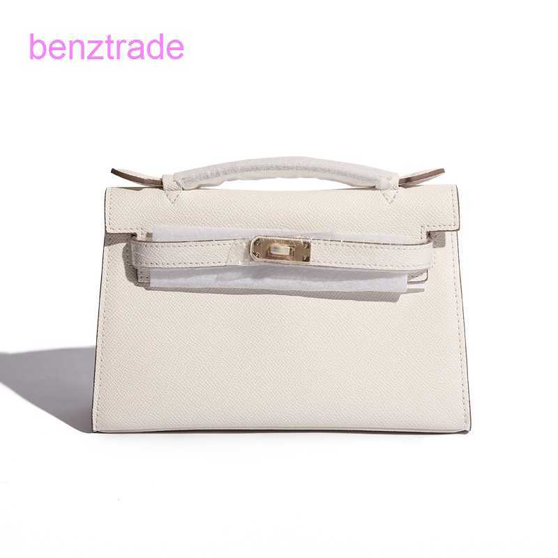 

Herme Kely bags for women online shop 2022 New generation Premium leather women's Cowhide hand One shoulder messenger hand W89T, Classic black