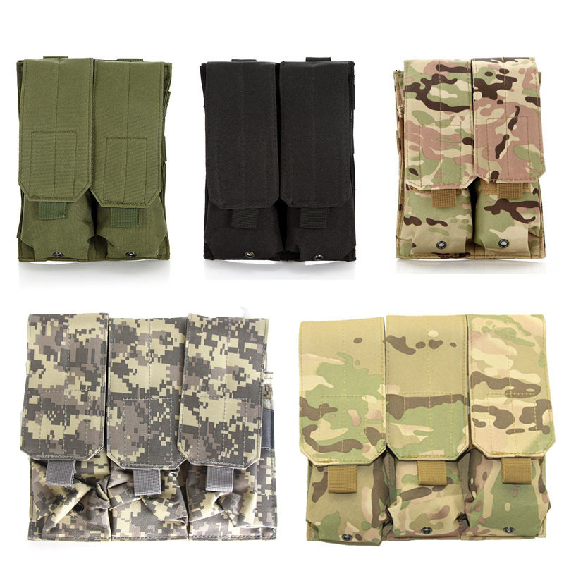 

Outdoor Bags Tactical Double Molle Magazine Pouch Bag for 556mm AK M4 AR 15 Airsoft Military Rifle Mag Bag Hunting Accessories Pack 221207, Cp double pouch