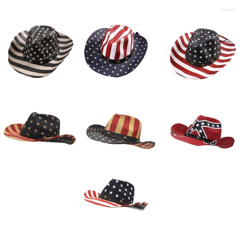 

Berets 40GC Women Men Cowboy Hat For Spring Summer Elegant Lady Jazz Large Brim, Black black edge of