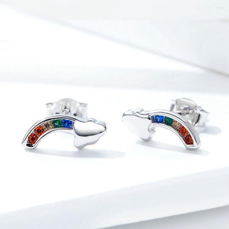 

Dangle Earrings TKJ 2022 Selling 925 Sterling Silver Rainbow Bridge Simple And Fashionable Girl