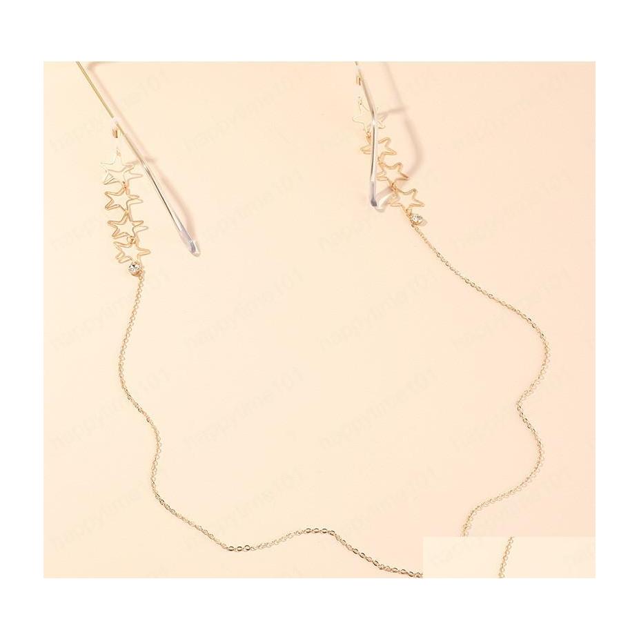 

Eyeglasses Chains Star Crystal Lanyard Hold Straps Cords Glasses Chain Fashion Women Sunglasses Accessories Drop Delivery Eyewear Dhumo