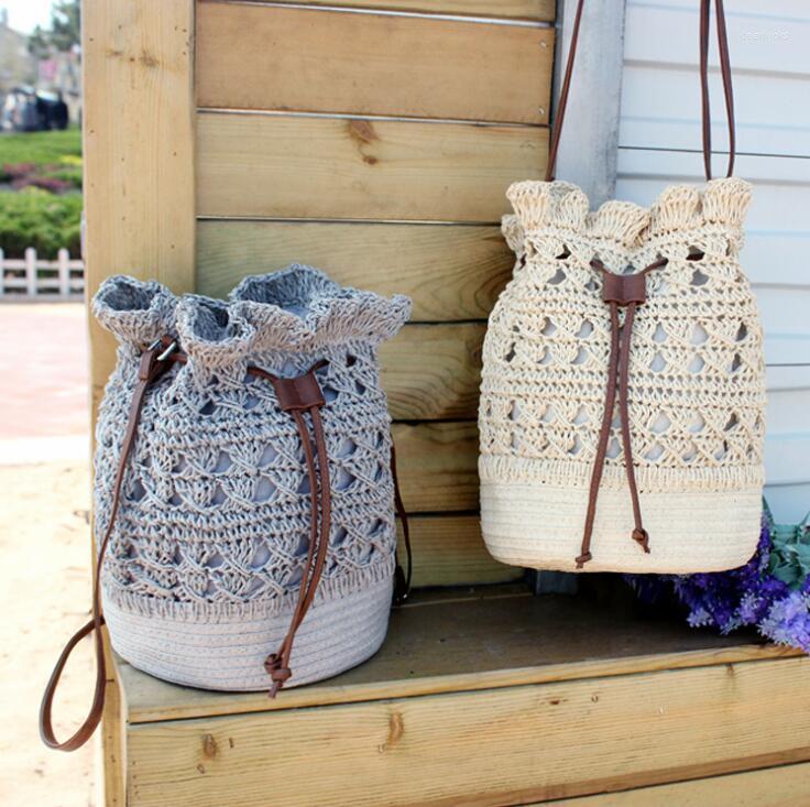 

Evening Bags Summer French Small Crowds Knitting Bag Ladies In The Fashionable Korean Version Of Fashion Baitao Ins Net Red Slant, Beige