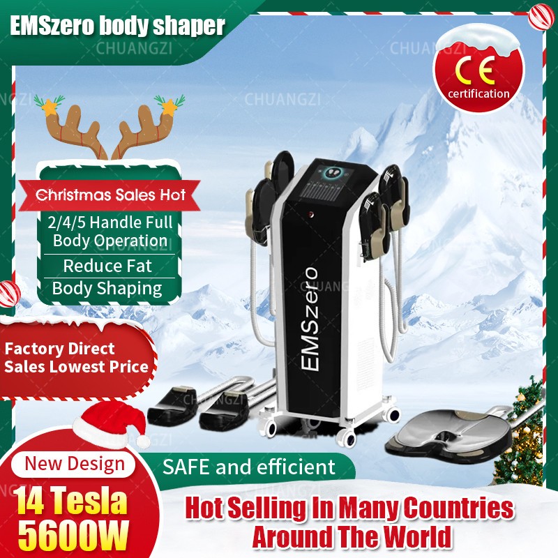 

Acupressure Machine Electromagnetic 2/4/5 Handles EMSlim Neo Weight Loss EMS Body Sculpting Machine RF Cavitation Slimming