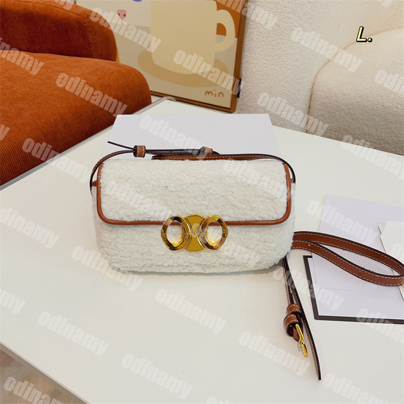 

Fluffy Designer Crossbody Bags Women Hobo Bag Retro Fashion Sweet Shoulder Bag Luxury Cross Body Lady Makeup Bags, White