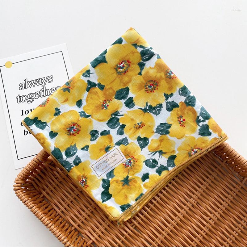 

Scarves Bohe Head Wrap Lady Neckerchief 63cm Foulard Big Hijab Bandana DIY Headband Hairband Decorative Scarf Floral Square 2022