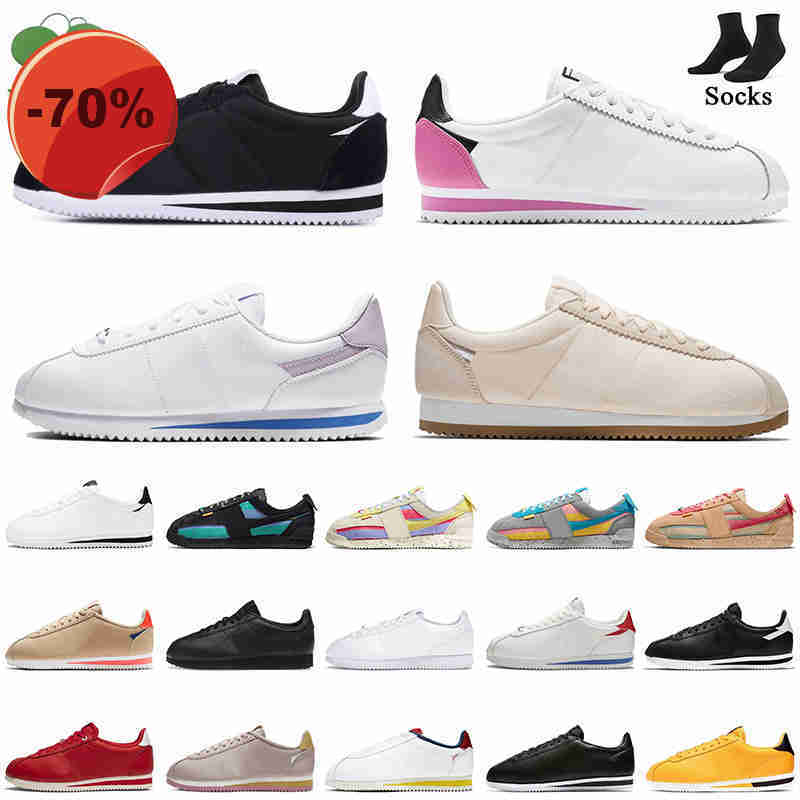 

2022 New Union LA X Cortez Running Shoes Designer Women Mens Forrest Gump Smoke Grey Sesame Lemon Frost Blue Purple Classic Black White, C20 basic sl 36-40