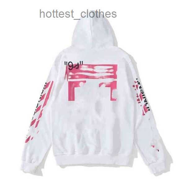 

2022 %60 Off Style Trendy Fashion Sweater Painted Arrow Crow Stripe Loose Hoodie Men' and Women' Coatjqm1off T-shirts Offs White Black 1 off RC2J, A18