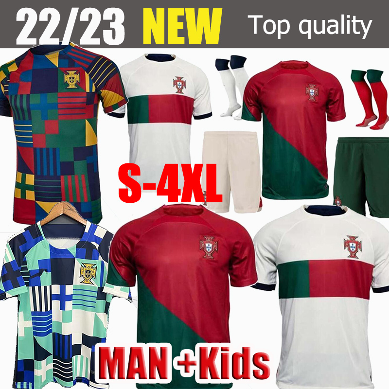 

S-4XL 22 23 Portugal soccer jerseys JOAO FELIX PEPE BERMARDO B.FERNANDES camisa de futebol 22 2023 J.MOUTINHO football shirt Men Kids kit women DIOGO J. OTAVIO Guedes