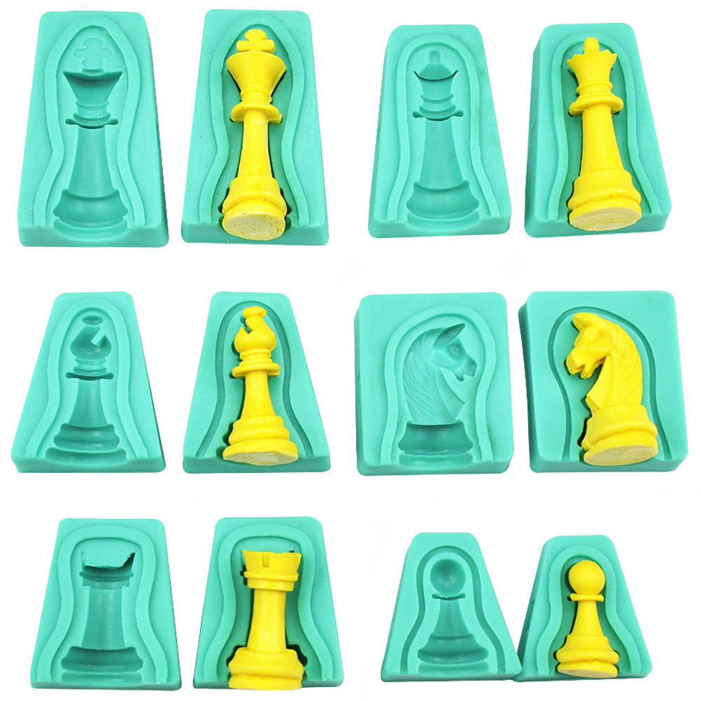 

Outdoor Games Activities Mold Chess Molds Resin Baking Piece Silicone Epoxy Fondant Chocolate Mould Casting Wax Candy Board Pudding Pan Cookie Cupcake 221207