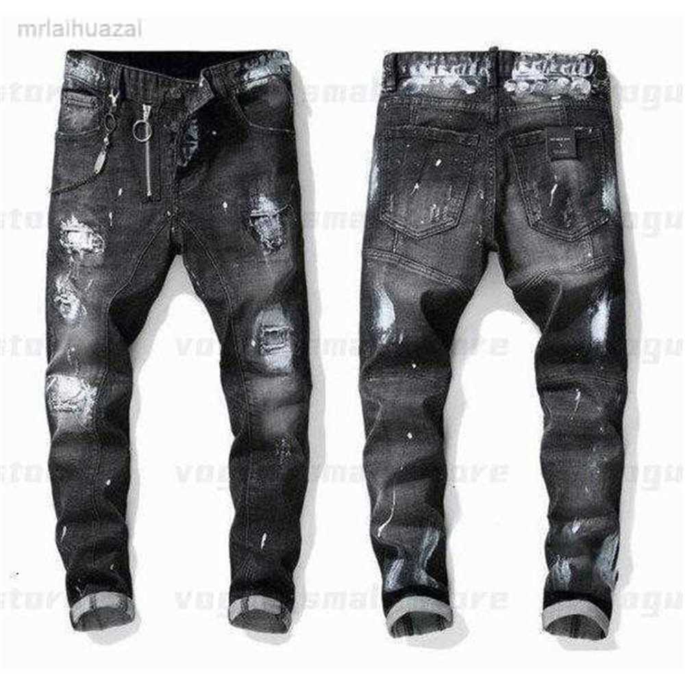 

Men's Jeans Mens Cool Rips Stretch Designer Jeans Distressed Ripped Biker Slim Fit Washed Motorcycle Denim Men s Hip Hop Fashion Man Pants 2021tta5, 1049