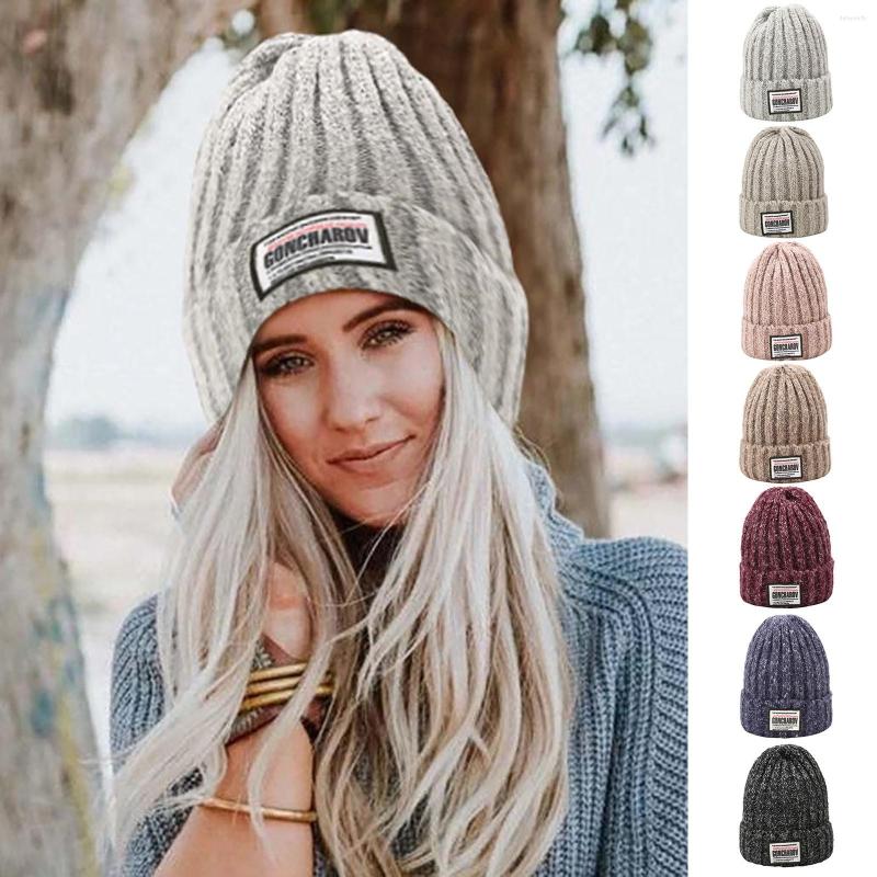 

Berets Snowboarding Hats For Men Fashion Wool Cap Women Winter Knit Hat Collar Set Thick Warm Solid Earmuff Mens