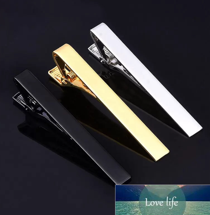 

Fashion all-match Men Tie Pin Clips of Casual Style Tie Clip Jewelry For Male Exquisite Wedding Bar Silver And Golden Color
