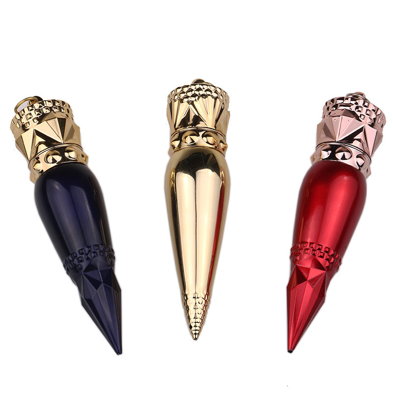 

smoke shop Newest design colorful mini 4.3inch Lipstick Scepter Shaped Metal Smoking Pipe Tobacco Cigarette Hand Pipes