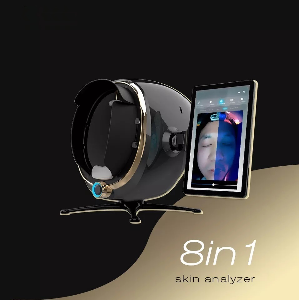 

Diagnosis System 7 in 1 Professional Smart 3D Skin Analyzer Moji Digital AI Hair and Skin Analysis Machine Facial Skin Analyzer Device