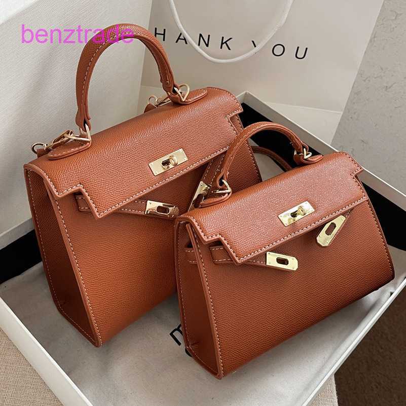 

Herme Kely bags for women online shop Net red small 2022 new fashion winter texture women's simple single shoulder versatile messe BVG5, Big black bag