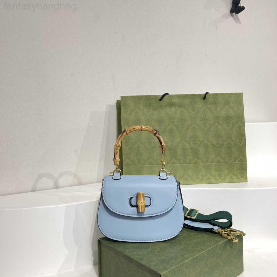 

Designer Bags Classic Elegant Leather Bamboo Handle Mini Handbag Wide Strap Messenger Dreamy atmosphere ggity, Customize