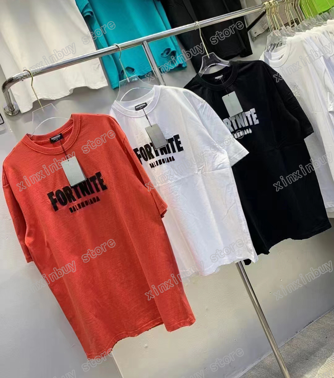 

xinxinbuy Men designer destroyed Tee t shirt Paris Letter embroidery worldwide letters print short sleeve cotton women white black red XS-2XL