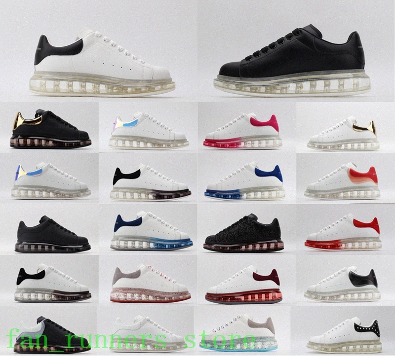 

Men Women Casual Shoes Air Cushion Leather Oversize Sneakers cushioned Flat White Black Platform Sole Flats sneakers Size Eur 36-45, 05