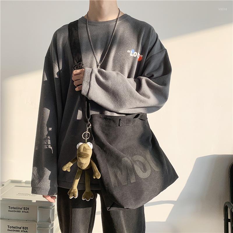 

Evening Bags 2022 Spring Autum Canvas Women Messenger Bag Female Art Vintage Big Shoulder Satchels Fashion Large Student Crossbody School, Black