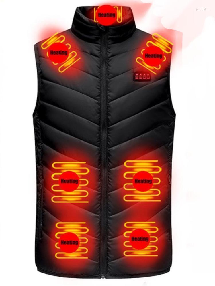

Men's Vests Usb Heated Jacket Heating Vest Thermal Clothing Hunting Winter Black 15/11 Places Men Women PQ9R, Black 2 pcs heated