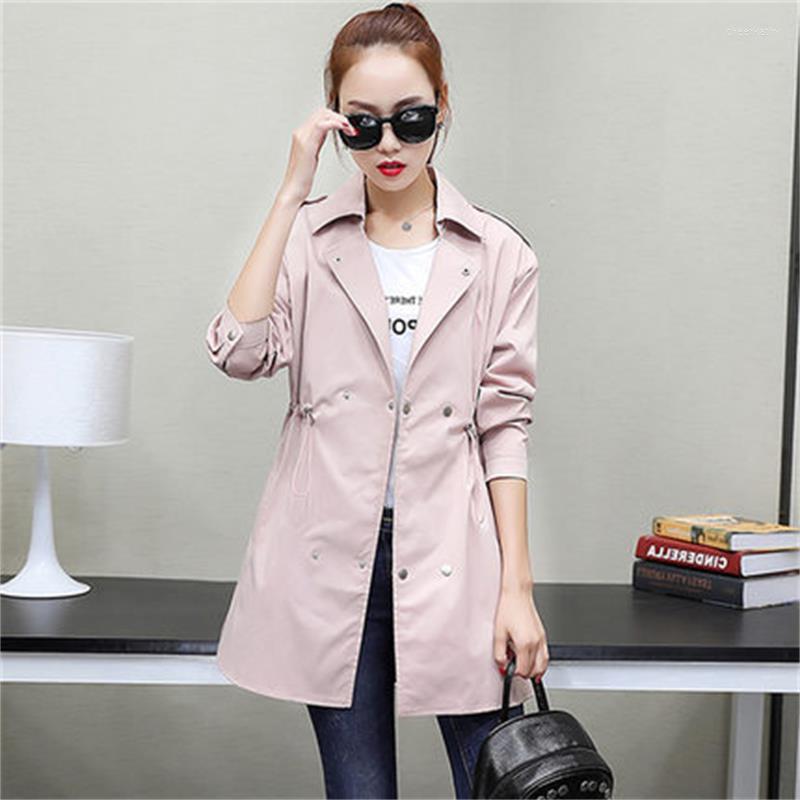 

Women' Trench Coats 2022 Spring And Autumn Ladies Fashion Wild Thin Windbreaker