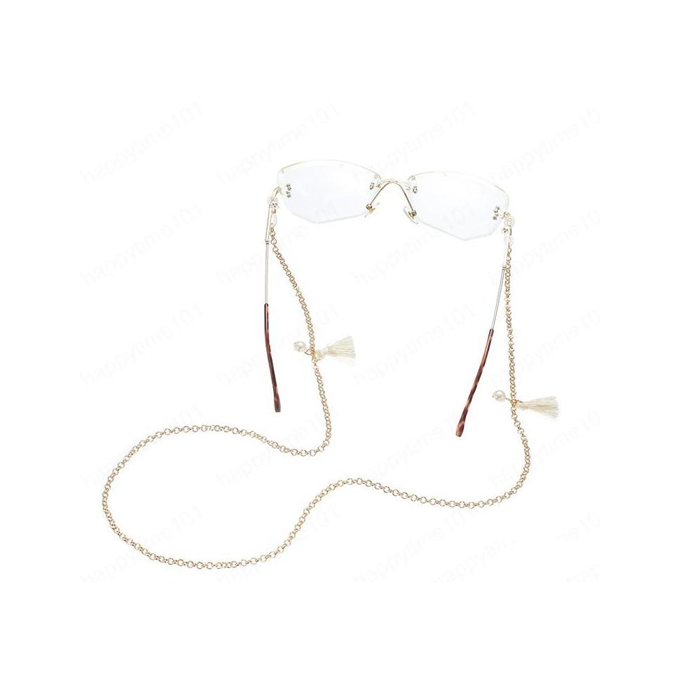 

Eyeglasses Chains Gold Glasses Chain For Women Tassel Pearl Lanyard Fashion Strap Sunglasses Cords Casual Accessories Drop Delivery E Dhlf7