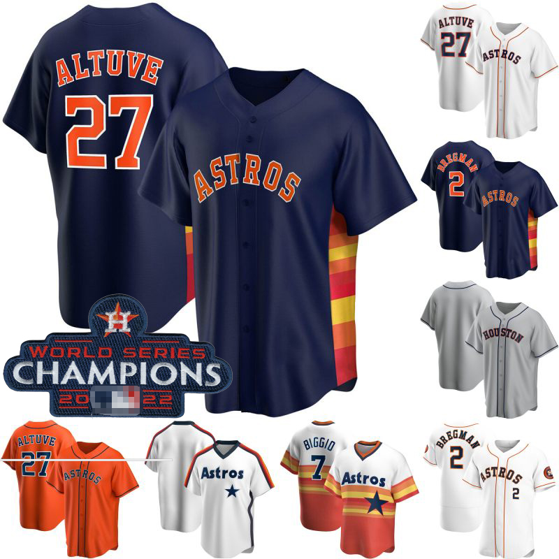 

2022 World Series Champions Houston Jose Altuve Astros Jersey Jeremy Pena Yuli Gurriel Alex Bregman Yordan Alvarez Kyle Tucker Martin Maldonado Jose Abreu Jerseys, Mens flex base grey