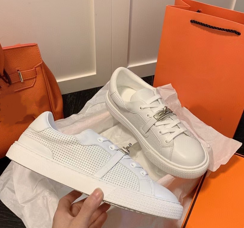 

Casual Shoes Leather Beach Shoes Sandals Loafers Muller Shoe 2022 Padded New Hook Loop Fasteners Platform With Heat-Sealed, With box