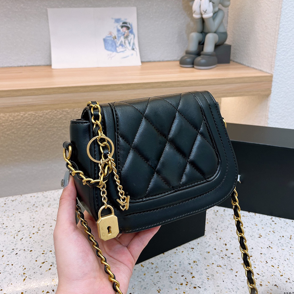 

Gold Chain Shoulder Bag woman designer bags genuine leather handbags Diamond Lattice tote lady's 5A quality Leather Wallet Crossbody totes, White