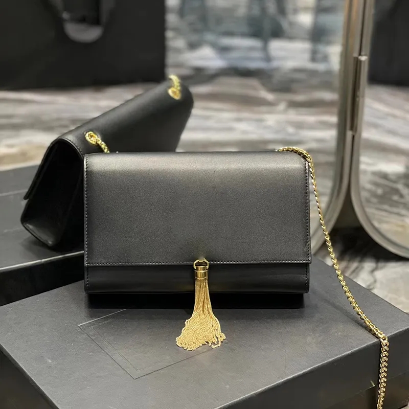

Kate Small Chain Bag Messenger Clutch Side Bag Shoulder Bags tassel Leather PursesFor Women most expensive handbag, Gold chain
