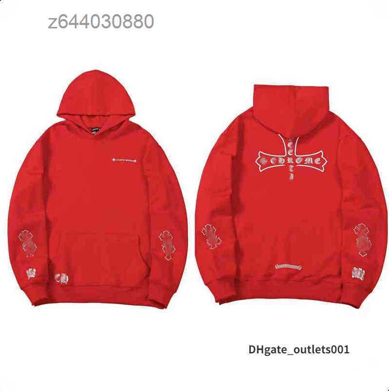 

Designer Hearts Hoodie Chromes Mans Hoody Clothing Womens Heart Hoodies Hooded Ch Cross Flower Arm Front Printed Horseshoe Pocket Zipper3G47V