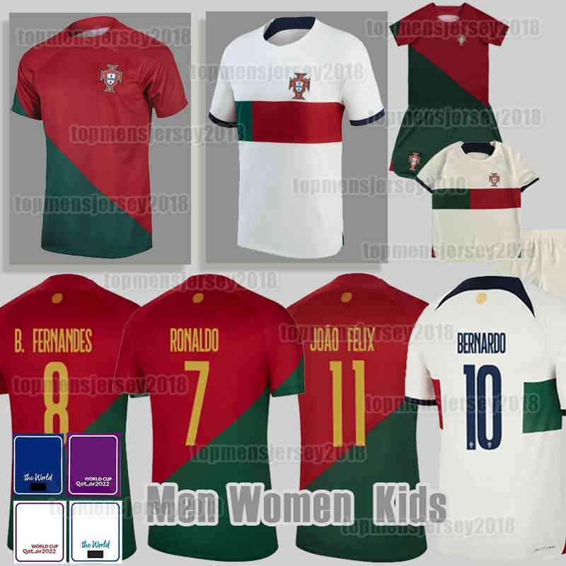 

11 JOAO FELIX soccer jerseys Portuguese Portugal Jersey 2022 2023 Bruno FERNANDES DIOGO J. Portuguesa 22 Football shirt BERNARDO Portugieser DIEGO COSTA RUBEN DIAS, Kids (pu tao ya)+patch