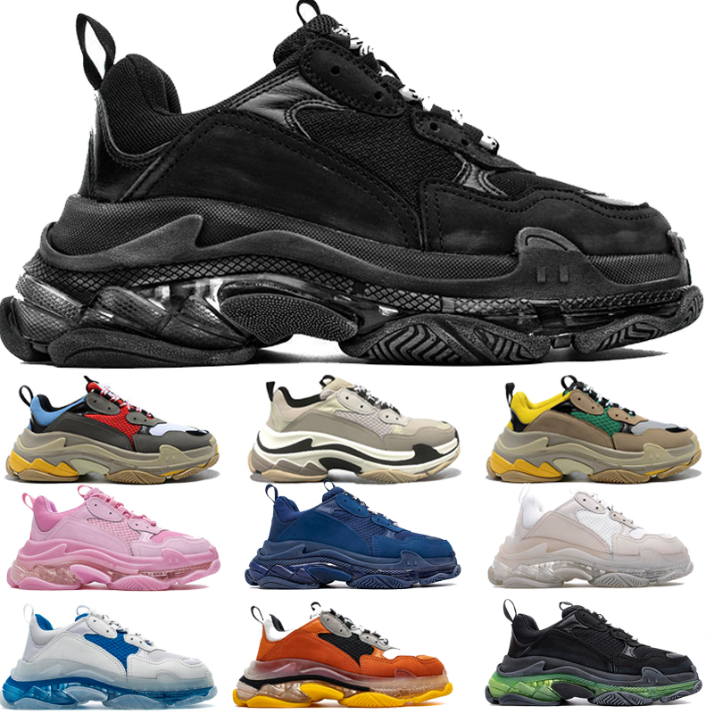 

Casual Shoes Mens Sneakers Trainers Clear Bubble Bottom Black Red Old Grandpa New Men Women 17Fw Triple S Chaussures Eur 36-45, #14 36-40