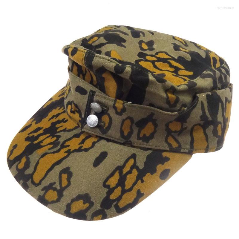 

Berets WWII German Elite Army M43 Autumn Oakleaf Camouflage Cotton Cap Hat Size 57 58 59 60 61 62, Picture shown