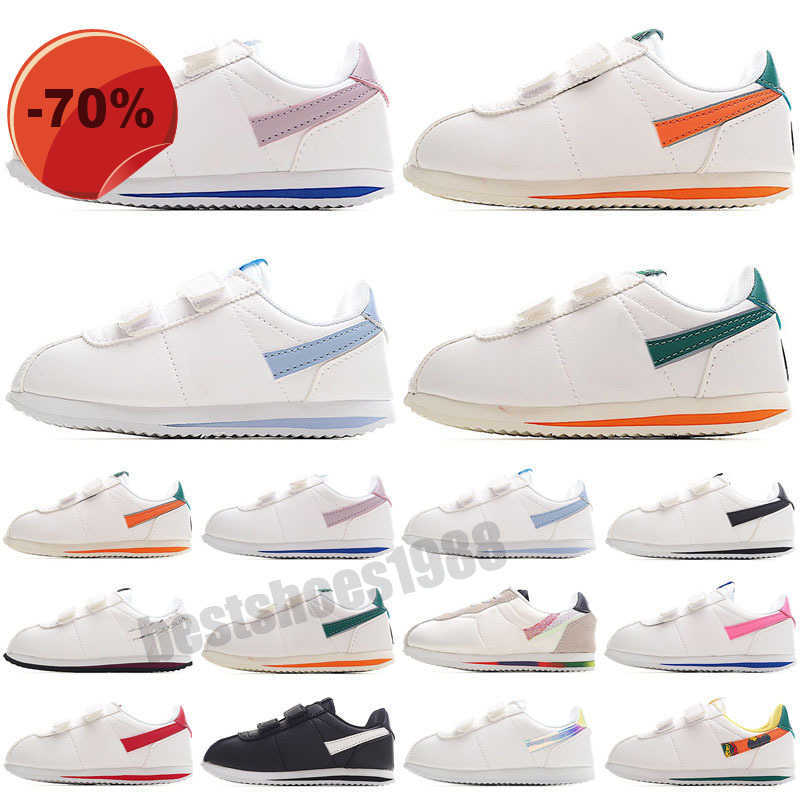 

Running Shoes Kids Trainers Sports Sneakers Black White Bronze Psychic Blue Pale Ivory Metallic Gold Cortez Boy Girls Sneaker Forrest Gump, Color 1